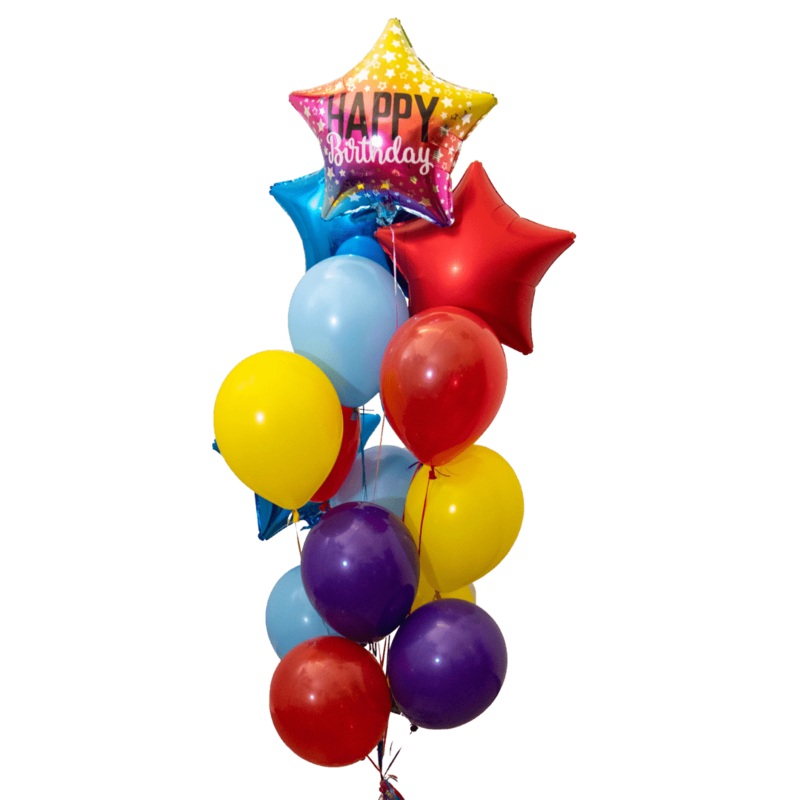 Happy Birthday Stars Basic Bouquet | 15 pcs