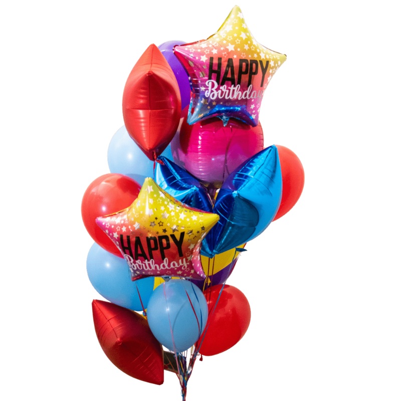 Happy Birthday Stars Deluxe Bouquet | 19 pcs