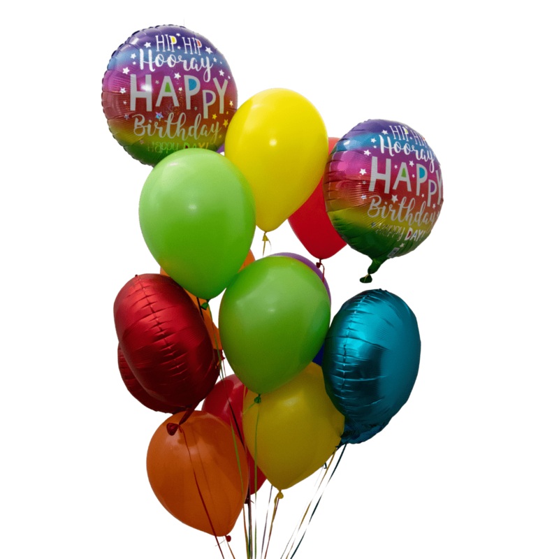 Hip Hip Hooray Happy Birthday Deluxe Bouquet | 16 pcs