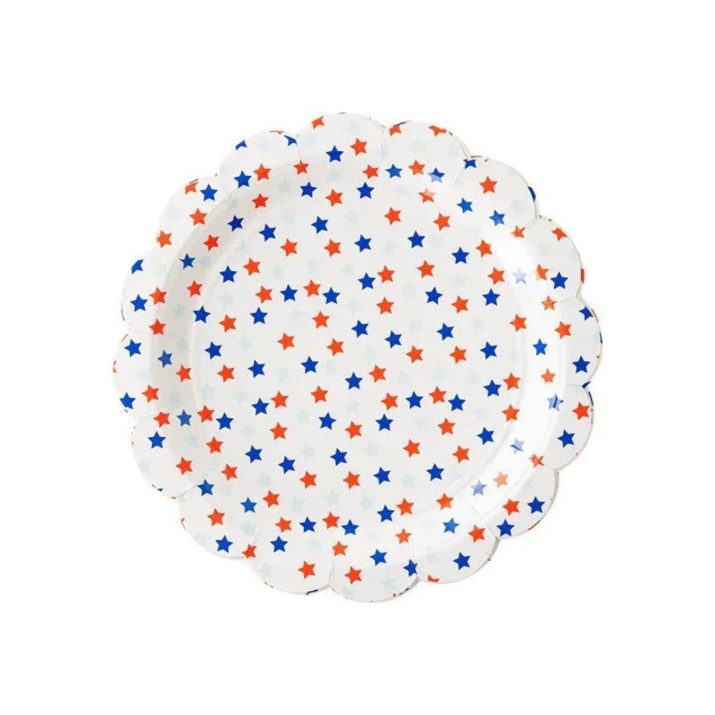 Scattered Stars Paper Plates 9| 8 ct