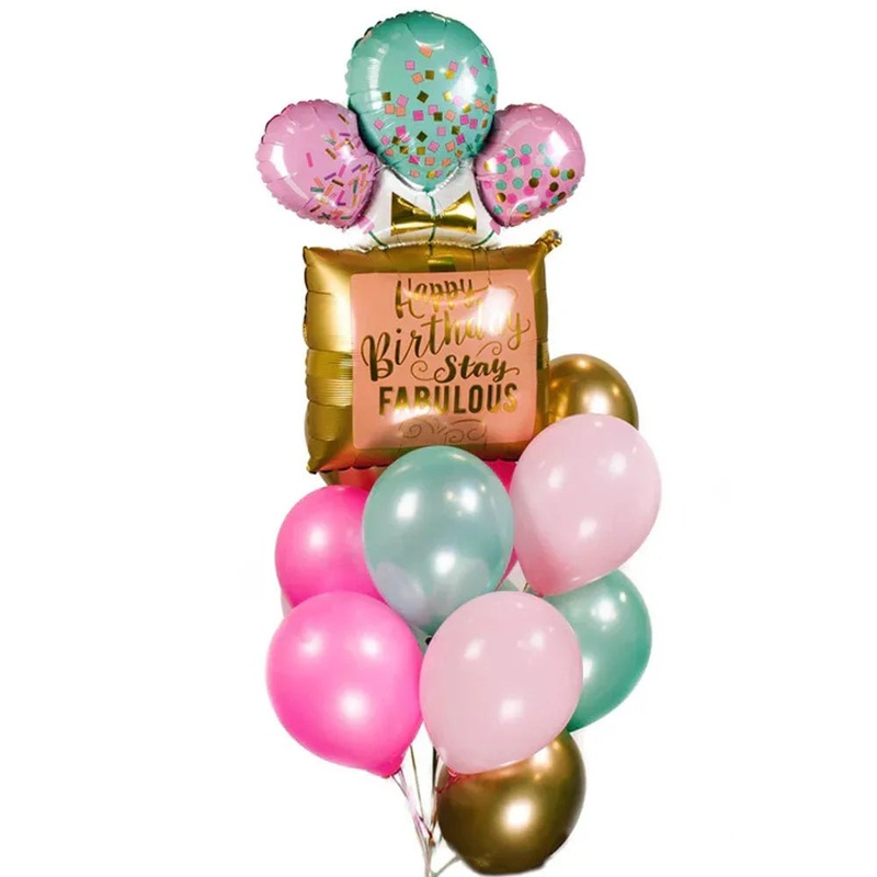 Stay Fabulous Birthday Gift Balloon Bouquet | 13 pcs