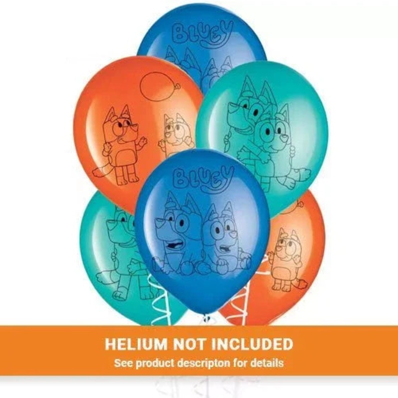 12 Bluey Latex Balloon Pack | 6 ct