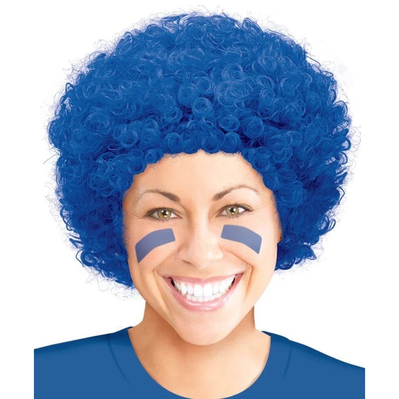 Blue Curly Wig | 1ct
