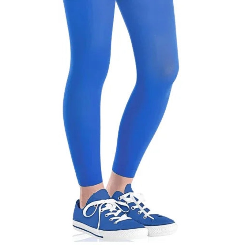 Blue Footless Tights