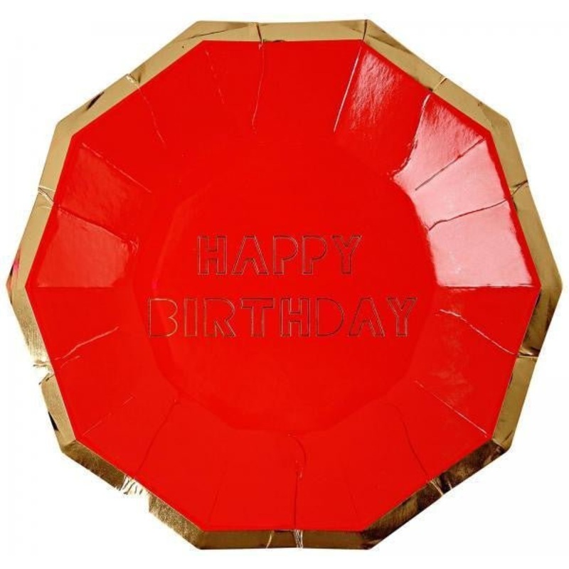 Happy Birthday Assorted Paper Dessert Plates, 7” | 8 ct