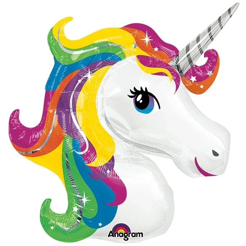 Rainbow Unicorn Supershape Balloon 33 | 1 ct