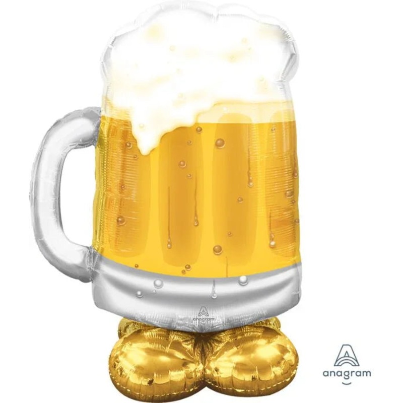 AirLoonz Big Beer Mug Balloon Uninflated 49 | 1ct