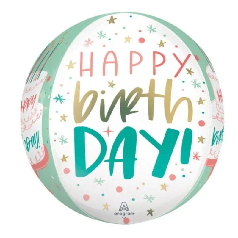 Happy Cake Day Orbz Balloon 16 | 1ct