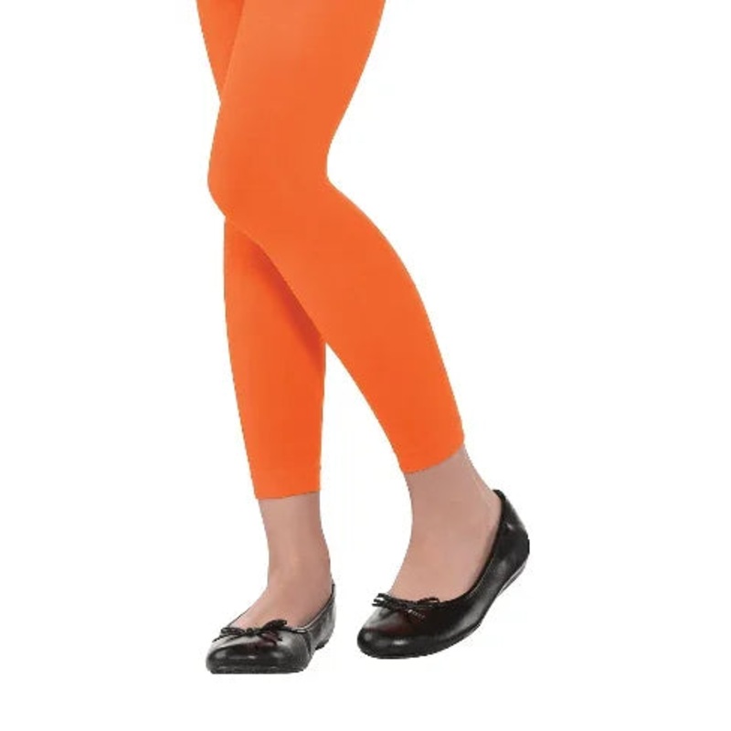 Orange Footless Tights | Child
