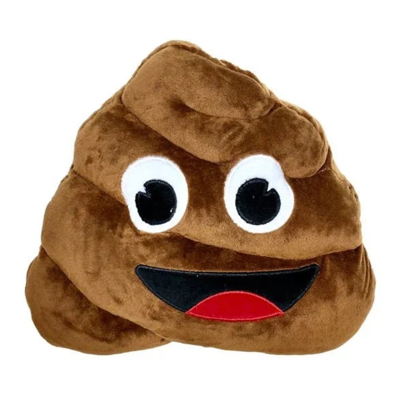 Poop Emoji Plush Pillow | 1ct
