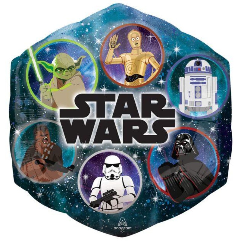 Star Wars Galaxy Group SuperShape Mylar Balloon 23 | 1ct