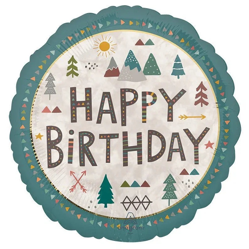 Wilderness Birthday SuperShape Balloon 28 | 1ct