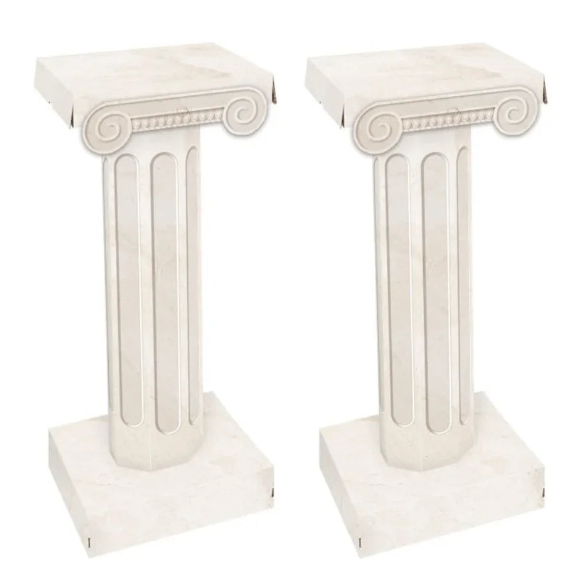 3D Cardboard Italian Column Props 33 3/4 | 2ct