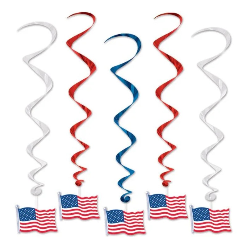 American Flag Whirls 3 | 1ct