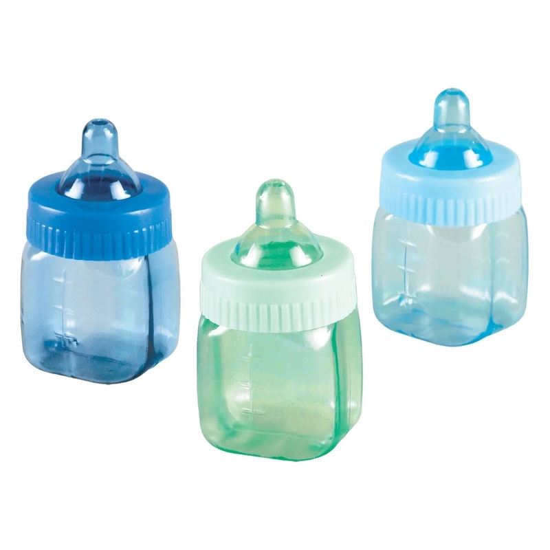 Baby Bottle Party Favors Blue 1.5×3 | 6ct