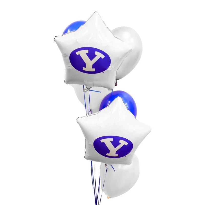 BYU Stretch Y Balloon Bouquet | 8 pcs