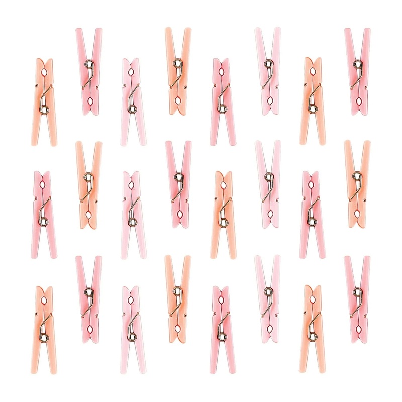 Clothespins Party Favors Pink 1 3/8 x 3/8 | 24ct