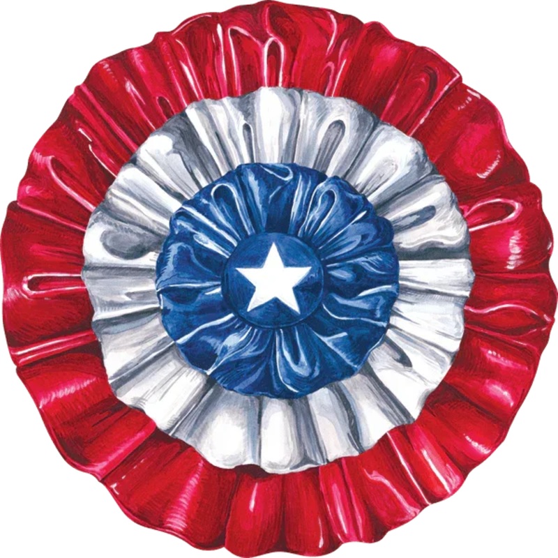 Die-Cut Star-Spangled Placemat 15.5×15.5 | 24 ct