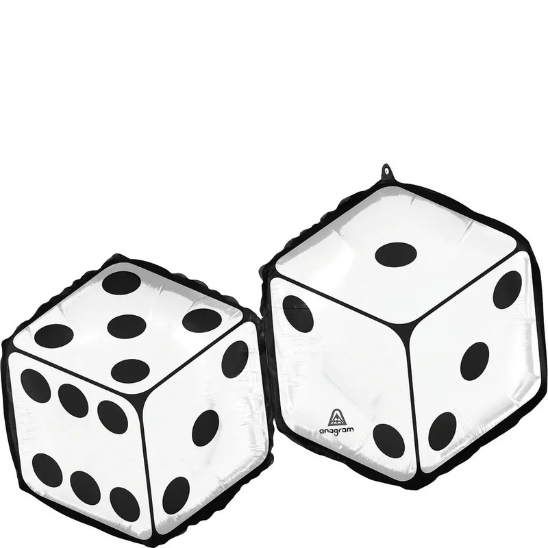 Feeling Lucky Dice Supershape Balloon 30×22 | 1ct