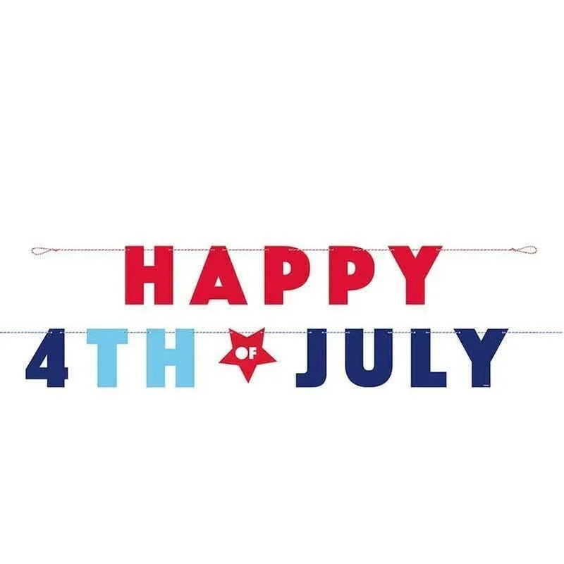 Happy 4th Of July Banner 8′ | 1ct