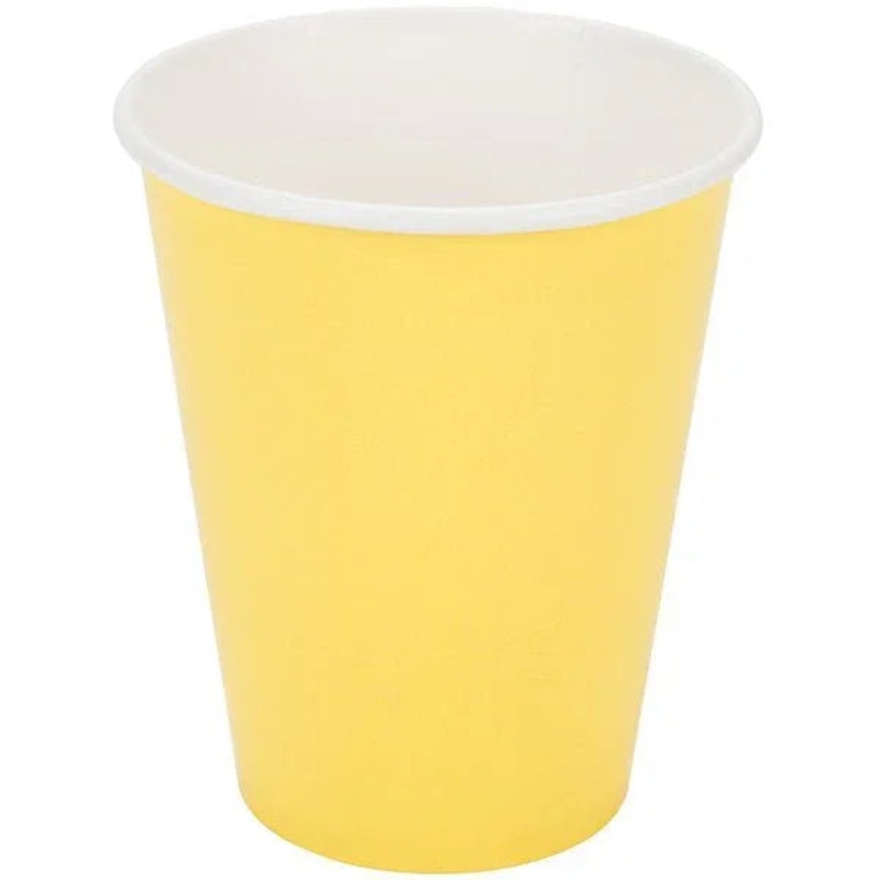 Light Yellow Paper Cups 9oz | 24ct