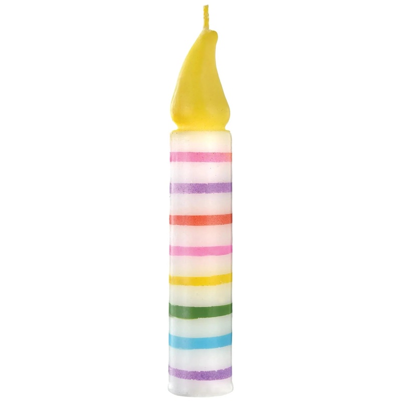 Multicolor Candle-Shaped Candle 5.25 | 1 ct