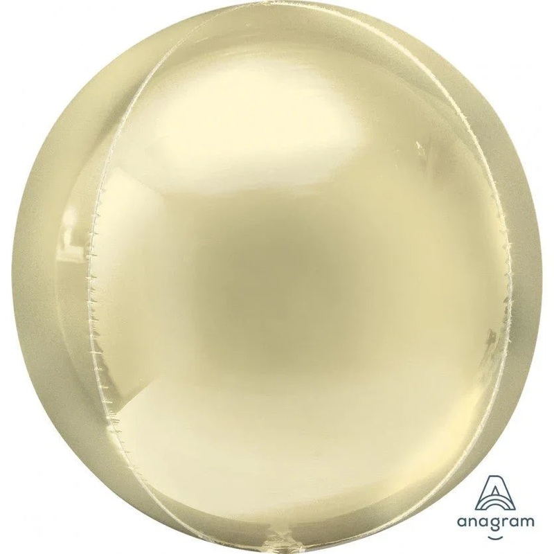 Pastel Yellow Orbz Balloon 15  | 1 ct