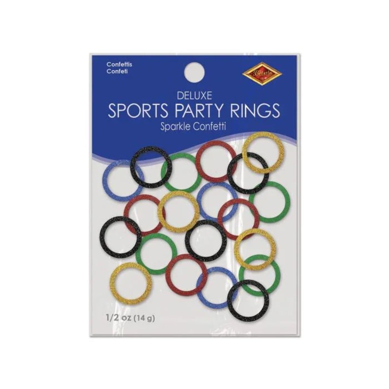 Sports Party Rings Deluxe Sparkle Confetti 2 | 1 ct