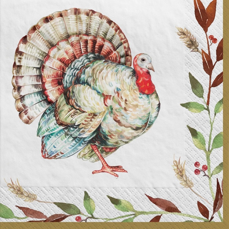 Thanksgiving Grateful Day Luncheon Napkins | 36 ct