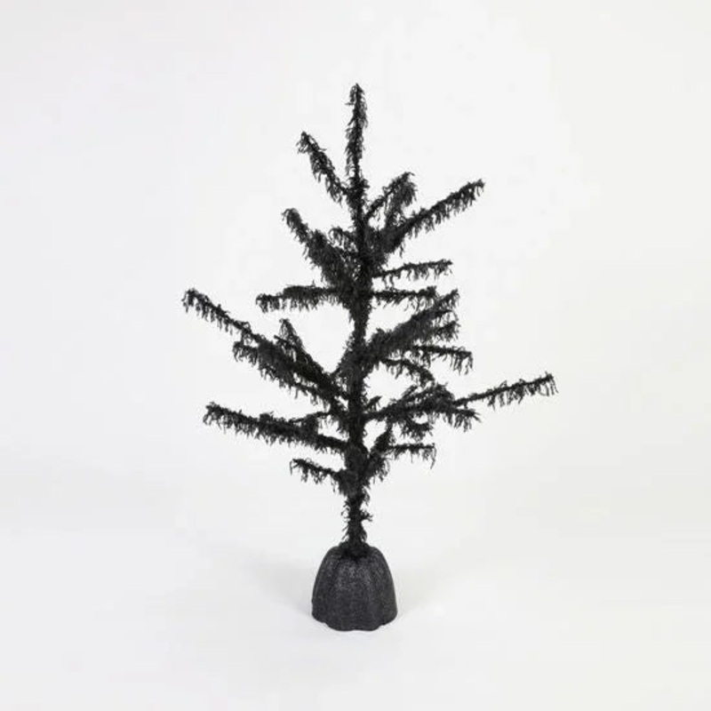 36in Black Shaggy Tree  | 1 ct