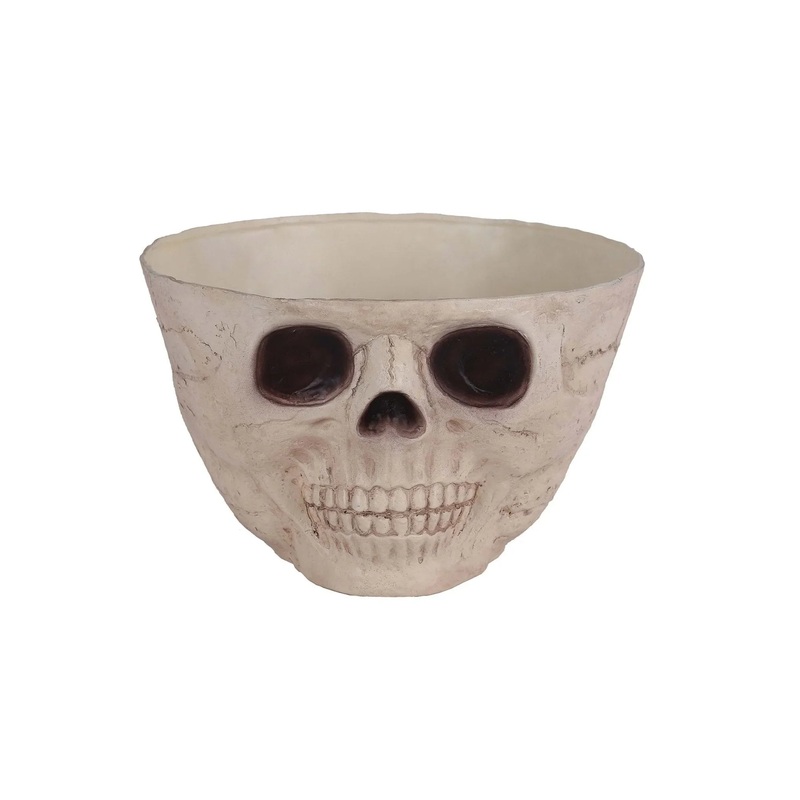 9.5in Skull  Wide Candy Bowl | 1ct