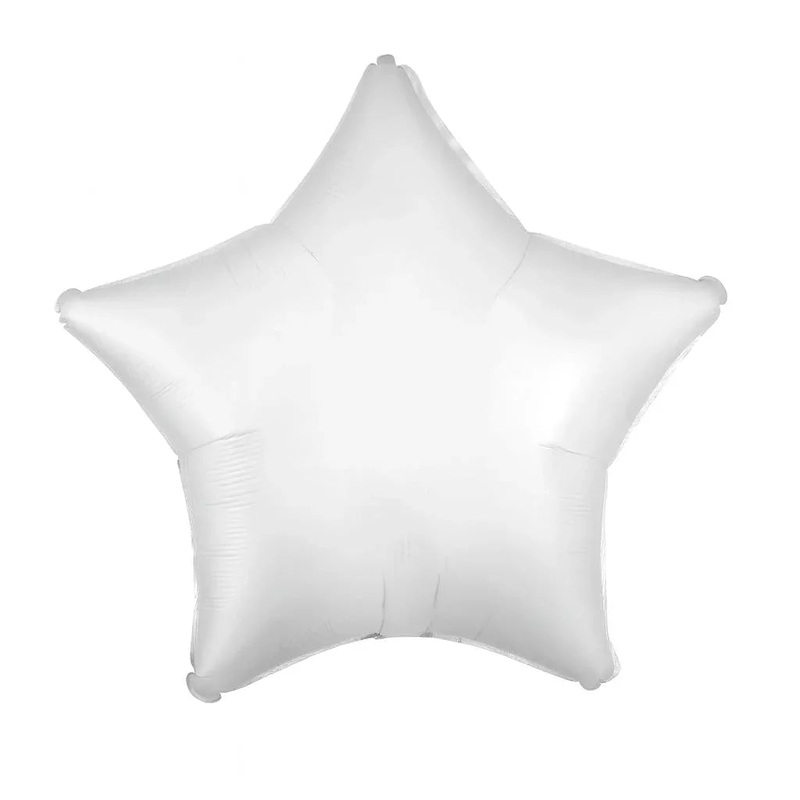 Custom Image White Mylar Star Balloon 18 | 1ct
