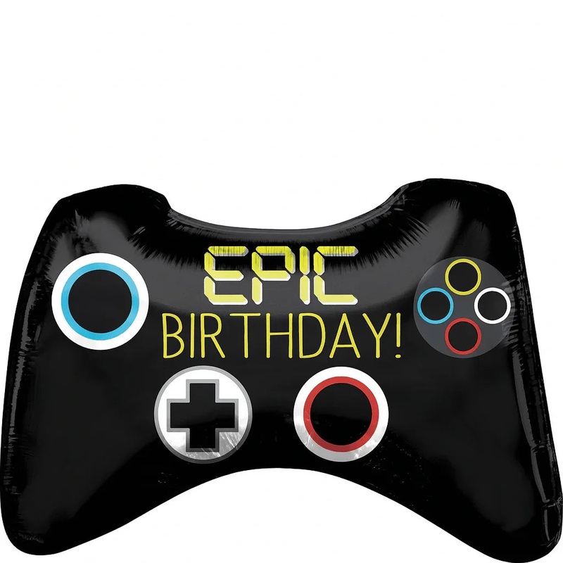 Epic Birthday Game Controller Supershape 28×18 | 1ct