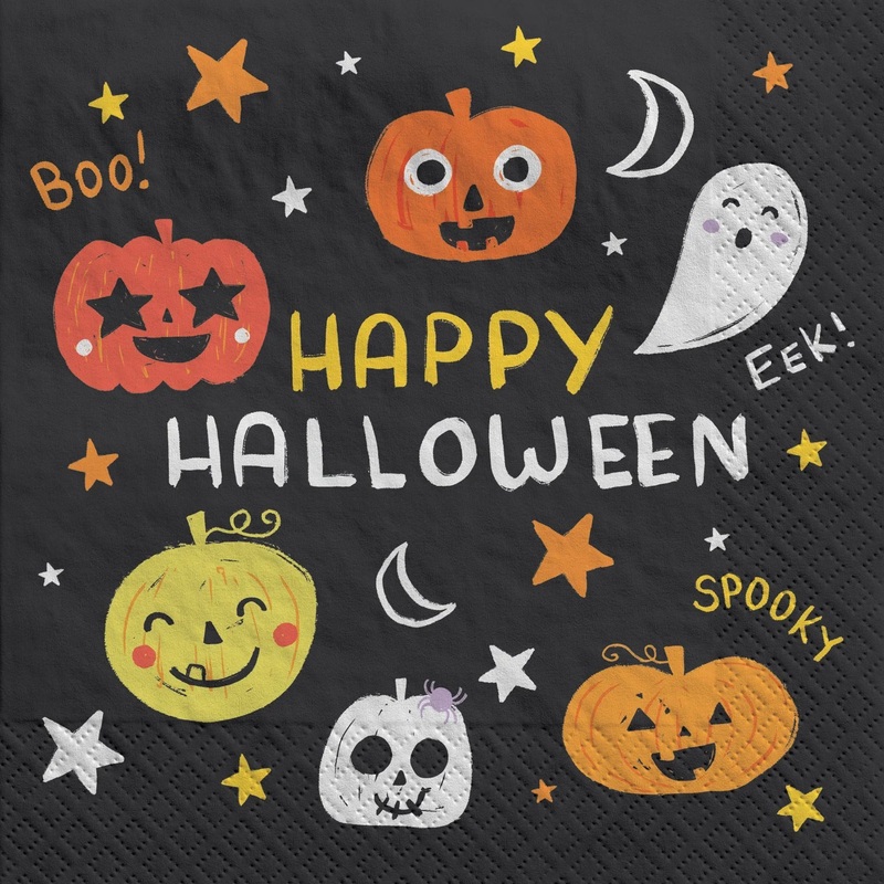 Halloween Spooky Friends Halloween  Lunch Napkins, 6.5in | 100ct