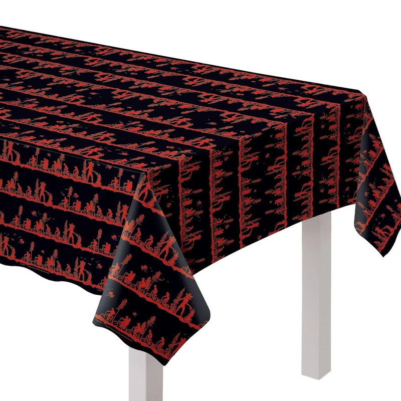 Halloween Stranger Things The Upside Down Plastic Table Cover, 54in x 108in | 1ct