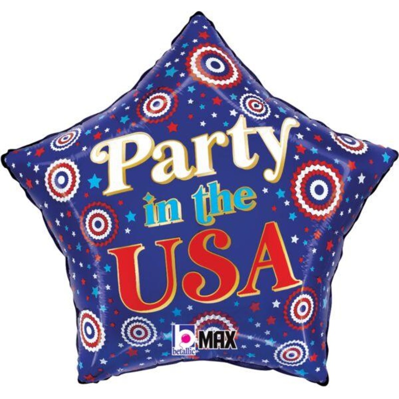 4th Of July Party In The USA Mylar Balloon 19 | 1 ct
