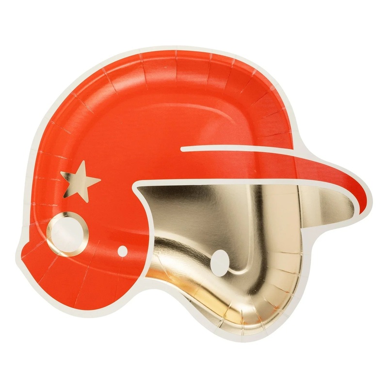 Baseball Helmet Shaped Paper Plate 10 | 8 ct