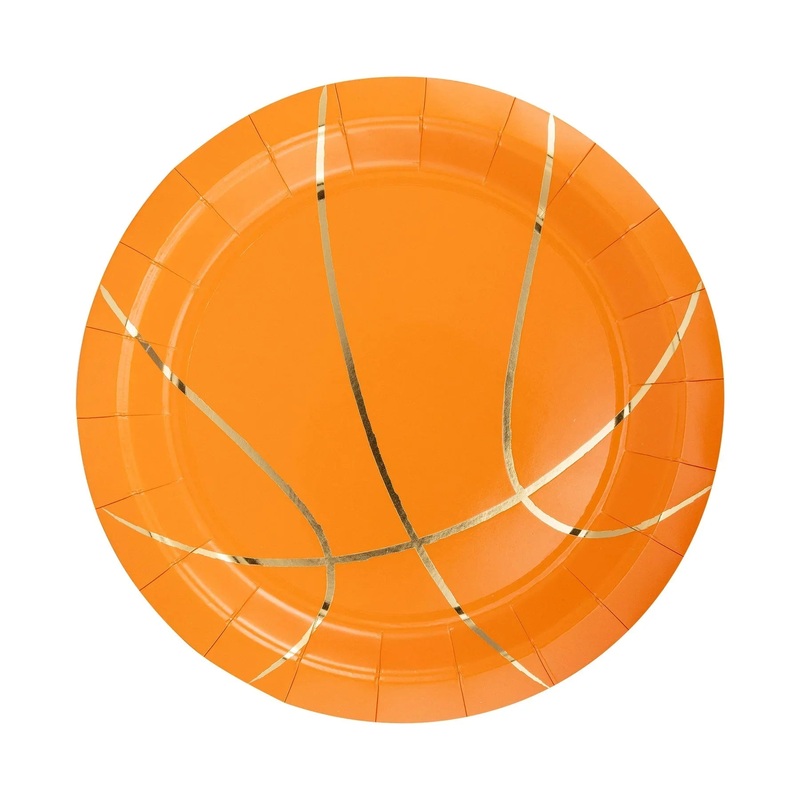Basketball Paper Plate 9 | 8 ct