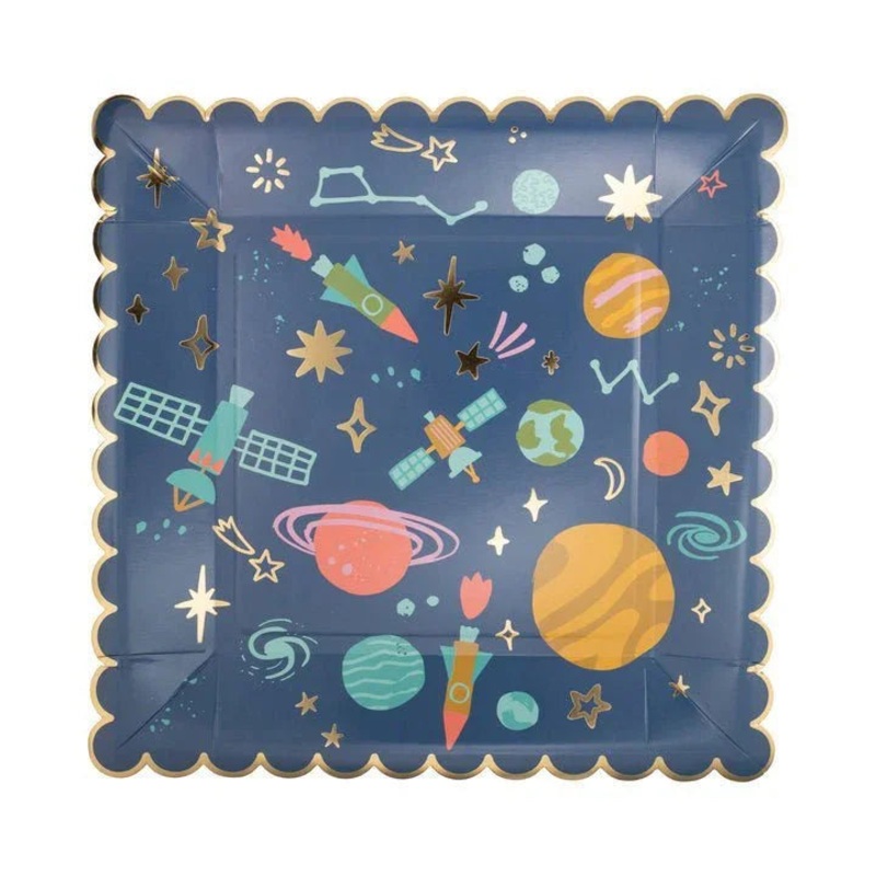 Blast Off Planet Paper Plate 10 | 8 ct