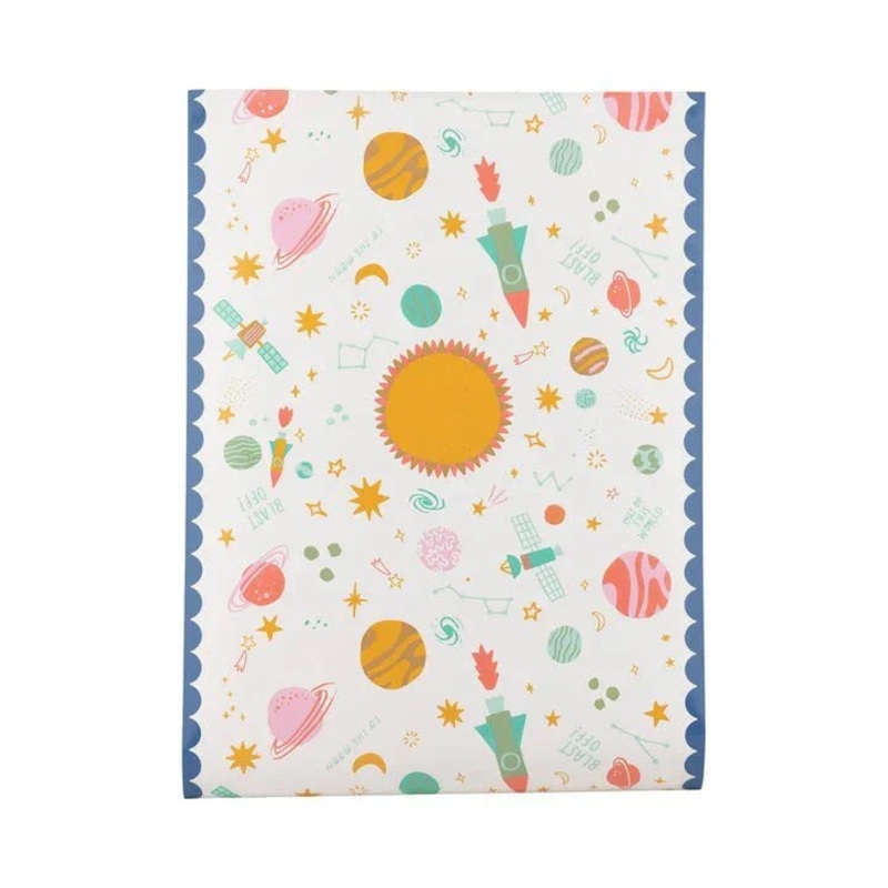 Blast Off Space Paper Table Runner 16 x 120 | 1 ct