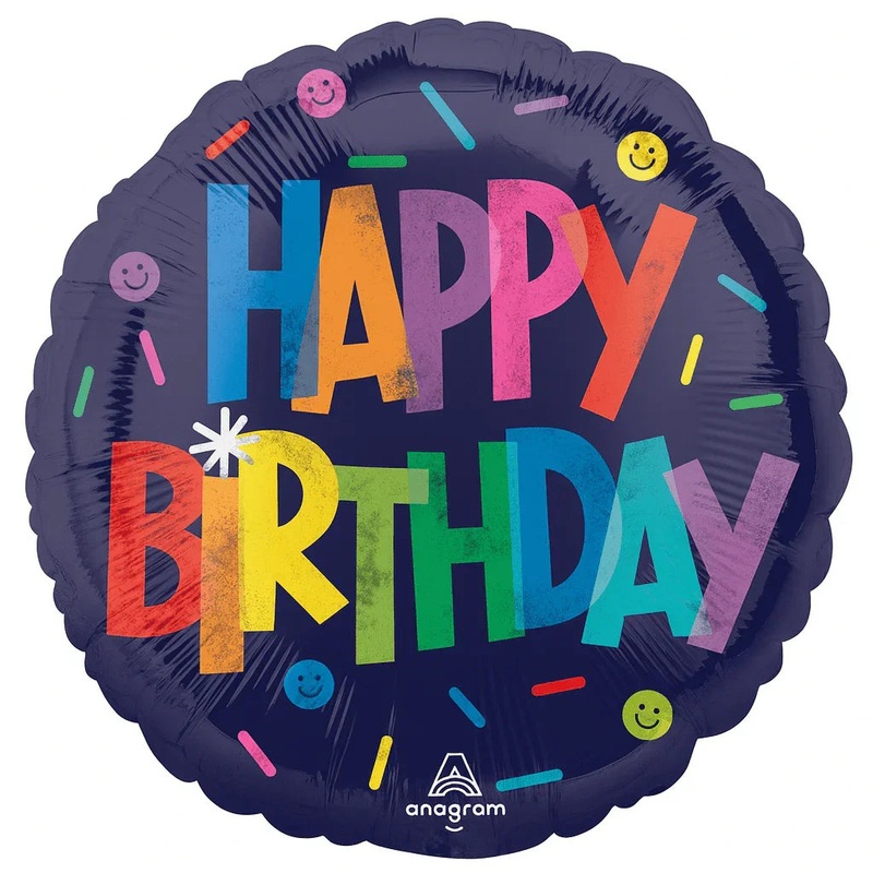 Bold Happy Birthday Mylar Balloon 18 | 1ct