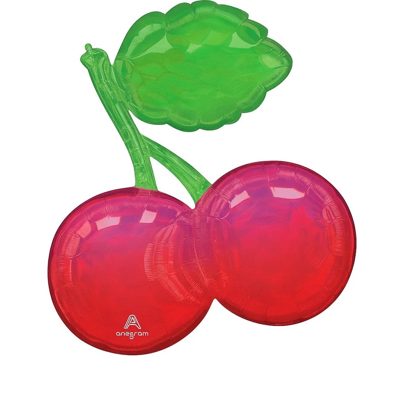 Fruity Mix Iridescent Cherries Supershape Mylar 30 | 1ct