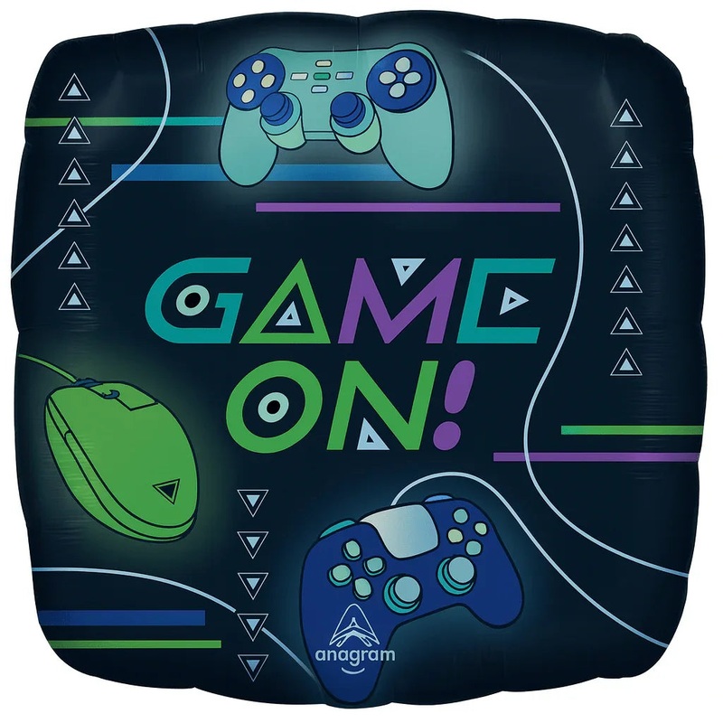 Game On Supershape Mylar Balloon 20×20 | 1ct