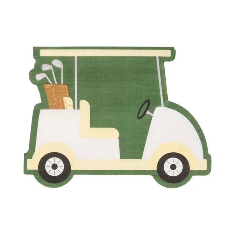 Golf Cart Shaped Napkins | 24 ct