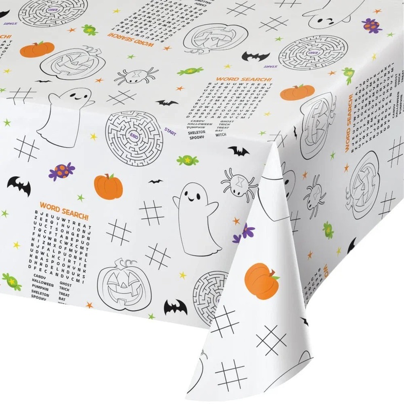 Halloween Activity Paper Tablecover 54 X 102 | 1ct