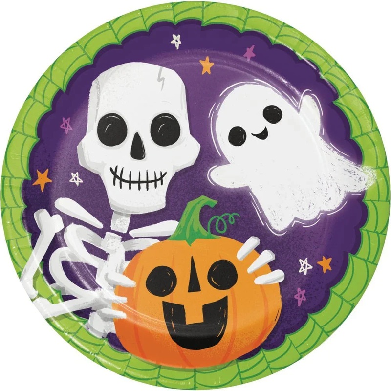 Halloween Colorful Halloween Plates 9 | 8ct