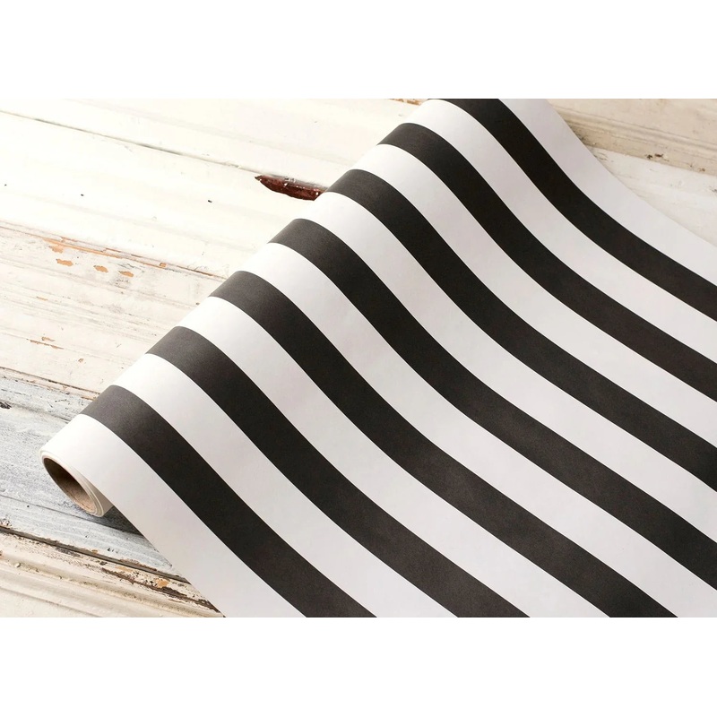 Halloween Hester & Cook Classic Black Striped Runner 20inX25ft | 1ct