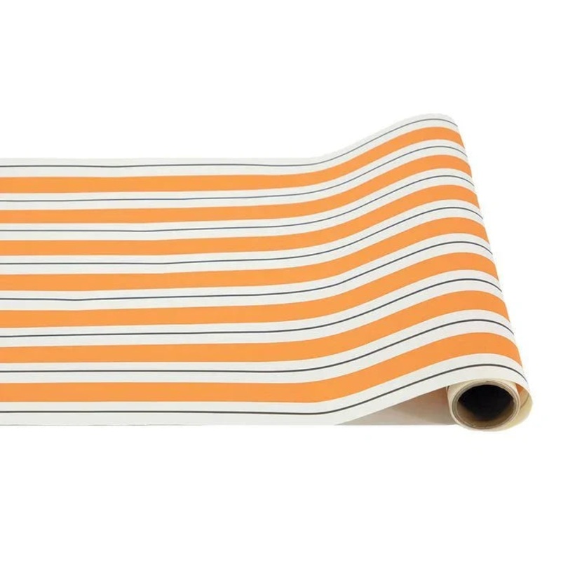 Halloween Orange & Black Awning Stripe Runner 20W x 25’L | 1ct