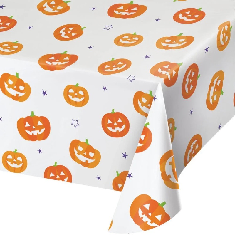 Halloween Pumpkin Paper Tablecover 54×102 | 1ct