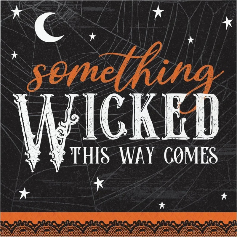 Halloween Wicked Webs Something Wicked This Way Comes Lunch Napkins | 16ct